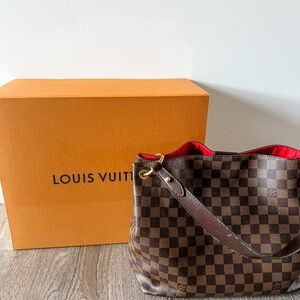 Louis Vuitton Graceful with Red Interior and Gold Hardware